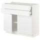 SEKTION / MAXIMERA Gabinete bajo 2 puertas 2 cajones, blanco/Axstad blanco mate, 91x37x76 cm