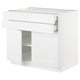 SEKTION / MAXIMERA Gabinete bajo 2 puertas 2 cajones, blanco/Axstad blanco mate, 91x61x76 cm