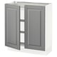 SEKTION / MAXIMERA Gabinete bajo 2 puertas 3 cajones, blanco/Bodbyn gris, 76x37x76 cm