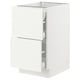 SEKTION / MAXIMERA Gabinete bajo 3 cajones, blanco/Vallstena blanco, 46x61x76 cm