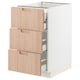 SEKTION / MAXIMERA Gabinete bajo 4 cajones, blanco/Fröjered bambú claro, 46x61x76 cm