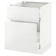 SEKTION / MAXIMERA Gabinete bajo extraíble 1 cajón, blanco/Ringhult blanco, 61x61x76 cm