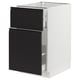 SEKTION / MAXIMERA Gabinete bajo extraíble 1 cajón, blanco/Upplöv Carbón mate, 46x61x76 cm