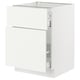 SEKTION / MAXIMERA Gabinete bajo extraíble 1 cajón, blanco/Vallstena blanco, 61x61x76 cm