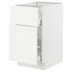 SEKTION / MAXIMERA Gabinete bajo extraíble 1 cajón, blanco/Vallstena blanco, 46x61x76 cm