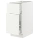 SEKTION / MAXIMERA Gabinete bajo extraíble 1 cajón, blanco/Vallstena blanco, 38x61x76 cm