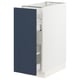 SEKTION / MAXIMERA Gabinete bajo extraíble, blanco Axstad/mate azul, 31x61x76 cm