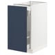 SEKTION / MAXIMERA Gabinete bajo extraíble, blanco Axstad/mate azul, 38x61x76 cm