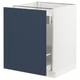 SEKTION / MAXIMERA Gabinete bajo extraíble, blanco Axstad/mate azul, 61x61x76 cm