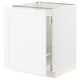 SEKTION / MAXIMERA Gabinete bajo extraíble, blanco Enköping/blanco efecto madera, 61x61x76 cm