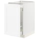 SEKTION / MAXIMERA Gabinete bajo extraíble, blanco Enköping/blanco efecto madera, 46x61x76 cm