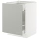 SEKTION / MAXIMERA Gabinete bajo extraíble, blanco/Havstorp gris claro, 61x61x76 cm