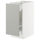 SEKTION / MAXIMERA Gabinete bajo extraíble, blanco/Havstorp gris claro, 38x61x76 cm