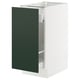 SEKTION / MAXIMERA Gabinete bajo extraíble, blanco/Havstorp Verde oscuro, 38x61x76 cm