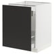 Opción: SEKTION / MAXIMERA Gabinete bajo extraíble, blanco/Nickebo Carbón mate, 61x61x76 cm