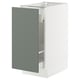 SEKTION / MAXIMERA Gabinete bajo extraíble, blanco/Nickebo Verde grisáceo mate, 38x61x76 cm