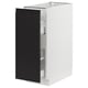 SEKTION / MAXIMERA Gabinete bajo extraíble, blanco/Upplöv Carbón mate, 31x61x76 cm
