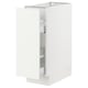 SEKTION / MAXIMERA Gabinete bajo extraíble, blanco/Vallstena blanco, 31x61x76 cm