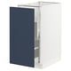 SEKTION / MAXIMERA Gabinete bajo p/bote basura 1 prta, blanco Axstad/mate azul, 38x61x76 cm