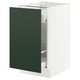 SEKTION / MAXIMERA Gabinete bajo p/bote basura 1 prta, blanco/Havstorp Verde oscuro, 46x61x76 cm