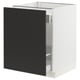 SEKTION / MAXIMERA Gabinete bajo p/bote basura 1 prta, blanco/Nickebo Carbón mate, 61x61x76 cm