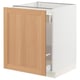 SEKTION / MAXIMERA Gabinete bajo p/bote basura 1 prta, blanco/Vedhamn roble, 61x61x76 cm