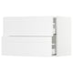 SEKTION / MAXIMERA Gabinete de pared 2 cajones, blanco/Axstad blanco mate, 76x37x51 cm