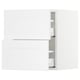 SEKTION / MAXIMERA Gabinete de pared 2 cajones, blanco/Axstad blanco mate, 46x37x51 cm