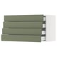 SEKTION / MAXIMERA Gabinete de pared 4 cajones, blanco/Axstad verde grisáceo, 91x37x51 cm