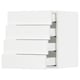 SEKTION / MAXIMERA Gabinete de pared 4 cajones, blanco Enköping/blanco efecto madera, 46x37x51 cm