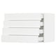 SEKTION / MAXIMERA Gabinete de pared 4 cajones, blanco Enköping/blanco efecto madera, 76x37x51 cm