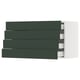 SEKTION / MAXIMERA Gabinete de pared 4 cajones, blanco/Havstorp Verde oscuro, 91x37x51 cm
