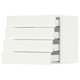 SEKTION / MAXIMERA Gabinete de pared 4 cajones, blanco/Vallstena blanco, 61x37x51 cm