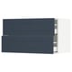 SEKTION / MAXIMERA Gabinete de pared con 2 cajones, blanco Axstad/mate azul, 91x37x51 cm
