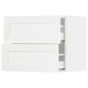 SEKTION / MAXIMERA Gabinete de pared con 2 cajones, blanco Enköping/blanco efecto madera, 61x37x51 cm