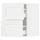 SEKTION / MAXIMERA Gabinete de pared con 2 cajones, blanco Enköping/blanco efecto madera, 38x37x51 cm