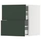 SEKTION / MAXIMERA Gabinete de pared con 2 cajones, blanco/Havstorp Verde oscuro, 46x37x51 cm