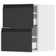 SEKTION / MAXIMERA Gabinete de pared con 2 cajones, blanco/Upplöv Carbón mate, 38x37x51 cm