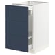 SEKTION / MAXIMERA Gabinete para bote 1 cajón, blanco Axstad/mate azul, 46x61x76 cm