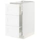 SEKTION / MAXIMERA Gabinete para bote 1 cajón, blanco Enköping/blanco efecto madera, 38x61x76 cm