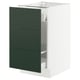 SEKTION / MAXIMERA Gabinete para bote 1 cajón, blanco/Havstorp Verde oscuro, 46x61x76 cm