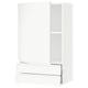 SEKTION / MAXIMERA Gabinete pared 1 puerta 2 cajones, blanco/Voxtorp blanco mate, 61x37x102 cm