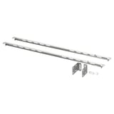 SEKTION Riel superior ventilado y reforzado, galvanizado, 76 cm