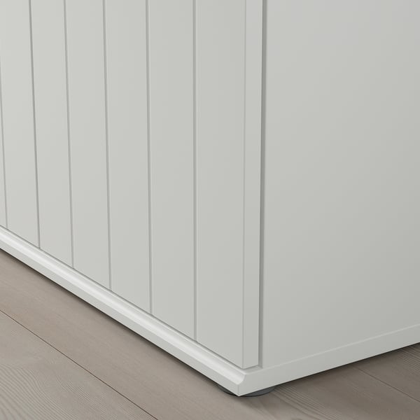 SKRUVBY Combinación de almacenamiento, blanco, 130x140 cm