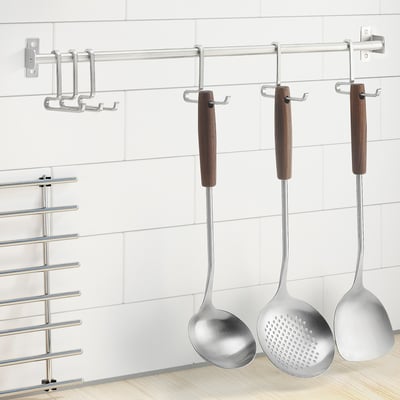 SLITSTARK Espátula, ac inox/nogal