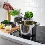 SLITSTARK Espumadera, ac inox/nogal