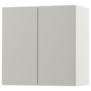 SMÅSTAD Gabinete de pared - blanco gris/con 1 repisa - IKEA
