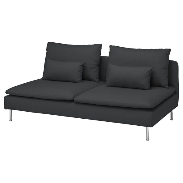 SÖDERHAMN Funda para módulo de 3 plazas, Fridtuna gris oscuro