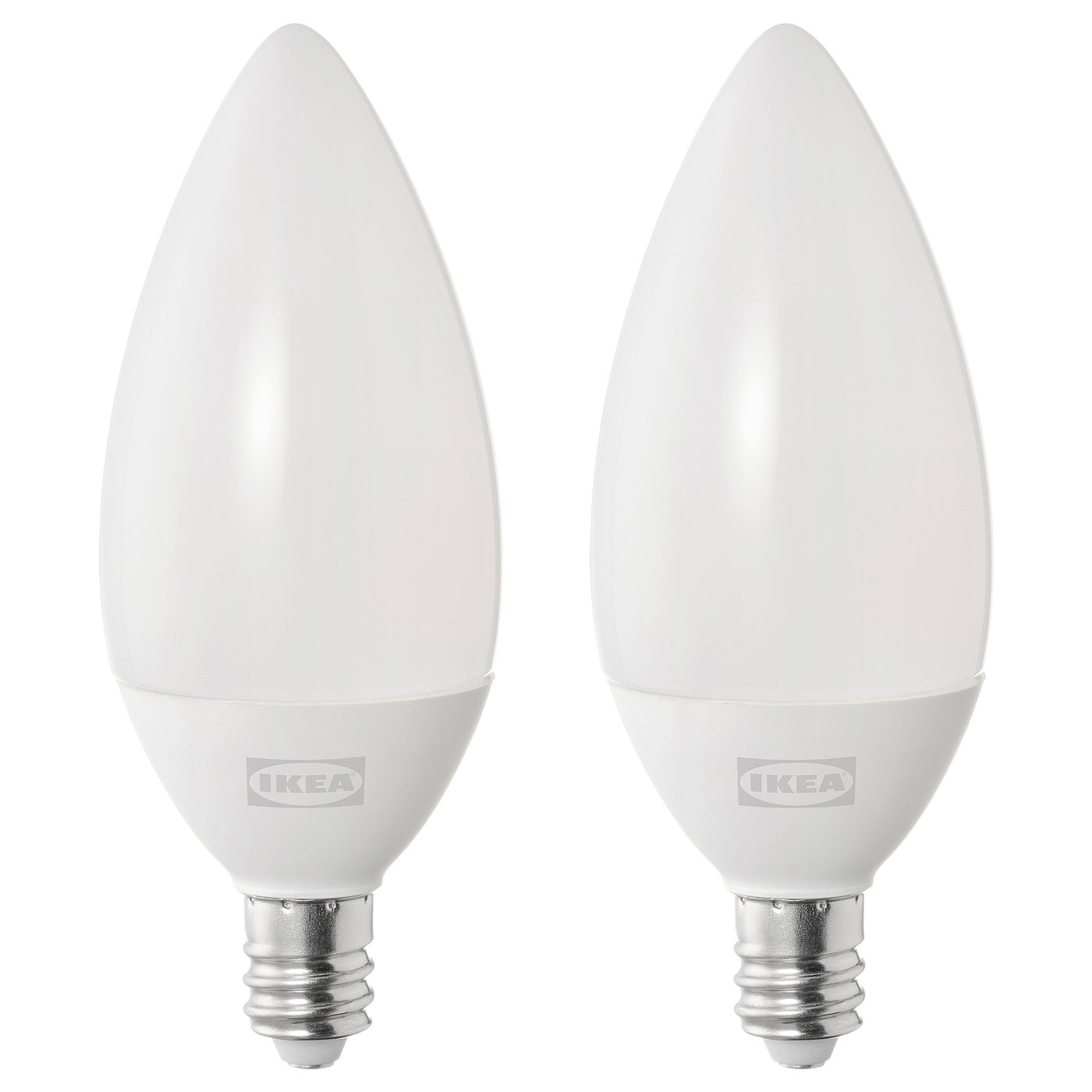 SOLHETTA Bombilla LED E12 250 lumen, vela acanalada/ópalo