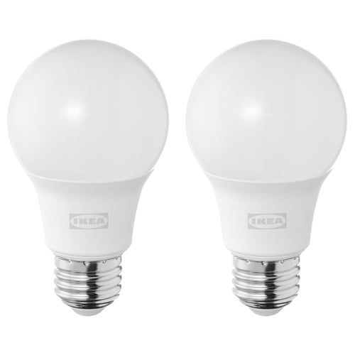 SOLHETTA Bombilla LED E26 800 lumen, globo ópalo, 5000 K